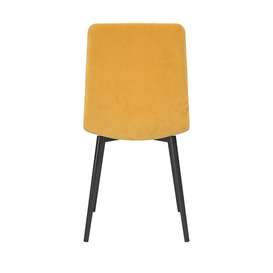 Обеденный стул Белла, велюр тенерифе куркума/Цвет металл черный в Ишиме - изображение 3