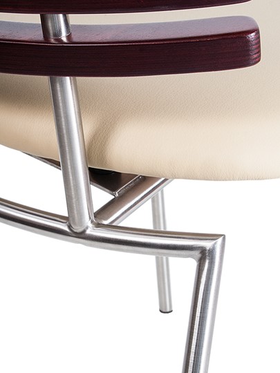 Кухонный стул Cafe chrome arm, кожзам PU в Тюмени - изображение 2