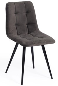 Обеденный стул CHILLY (mod. 7095-1) 45х53х88 темно-серый barkhat 14/черный арт.17296 в Заводоуковске