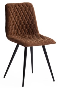 Кухонный стул CHILLY X (mod.7096) 45х53х88 коричневый barkhat 11/черный арт.15557 в Заводоуковске
