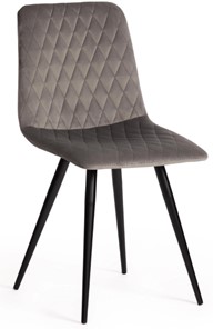 Обеденный стул CHILLY X (mod.7096) 45х53х88 серый barkhat 26/черный арт.15552 в Тюмени
