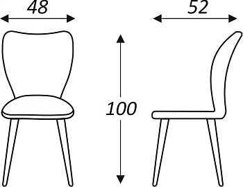 Обеденный стул Чинзано (Пудровый Т181/ноги черные) в Тюмени - предосмотр 6