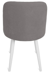Кухонный стул Даниэлла, ноги белые круглые XXL (R38)/велюр T180 Светло-серый в Тюмени - предосмотр 5