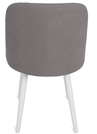 Кухонный стул Даниэлла, ноги белые круглые XXL (R38)/велюр T180 Светло-серый в Тюмени - изображение 5