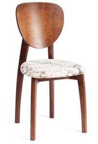 Обеденный стул Diamante, мягкое сидение бук, 42х42х85, коричневый/ткань Крекс Айвори арт.20081 в Тюмени