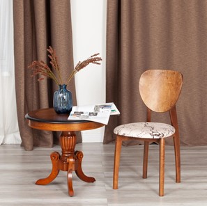 Обеденный стул Diamante, мягкое сидение бук, 42х42х85, коричневый/ткань Крекс Беж арт.14123 в Тюмени - предосмотр 10