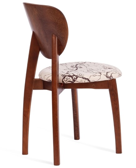 Обеденный стул Diamante, мягкое сидение бук, 42х42х85, коричневый/ткань Крекс Беж арт.14123 в Тюмени - изображение 2