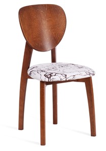 Обеденный стул Diamante, мягкое сидение бук, 42х42х85, коричневый/ткань Крекс Милк арт.14124 в Заводоуковске - предосмотр