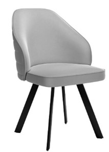 Кухонный стул dikline 276 Е28 светло-серый  ножки черные в Тюмени