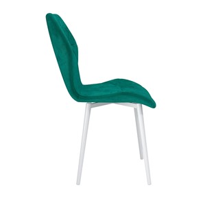 Обеденный стул Дора, велюр тенерифе изумруд/Цвет металл белый в Ишиме - предосмотр 2