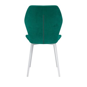 Обеденный стул Дора, велюр тенерифе изумруд/Цвет металл белый в Тюмени - предосмотр 3
