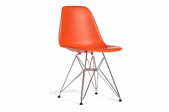Кухонный стул DSL 110 Chrom (оранжевый) в Тюмени - изображение