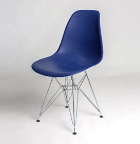 Кухонный стул derstuhl DSL 110 Chrom (темно-синий) в Тюмени