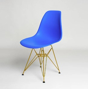 Кухонный стул derstuhl DSL 110 Gold (синий) в Тюмени