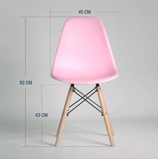 Обеденный стул DSL 110 Wood (розовый) в Заводоуковске - изображение 1