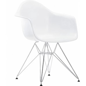 Обеденный стул DSL 330 Chrom (белый) в Тюмени