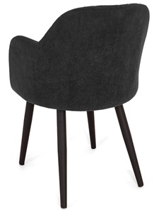 Обеденный стул Эспрессо-1, ноги черные круглые XXL (R38)/велюр T190 Горький шоколад в Тюмени - предосмотр 4