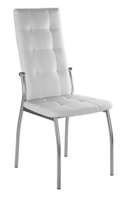 Обеденный стул Галс-М, к/з Pegasso белый, ножки хром в Ишиме