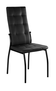 Обеденный стул Галс-М, к/з Pegasso черный, ножки черные в Тюмени