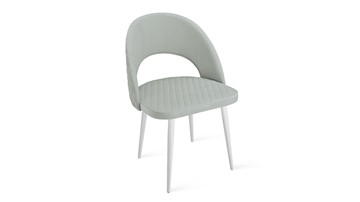 Обеденный стул Гэтсби К1К (Белый матовый/Велюр Confetti Silver) в Тюмени