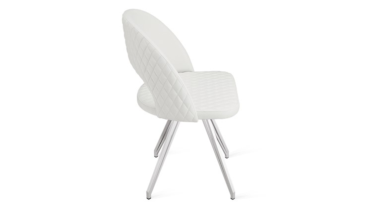 Обеденный стул Гэтсби К4 (Белый матовый/Кож.зам Polo White) в Заводоуковске - изображение 1