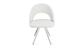 Обеденный стул Гэтсби К4 (Белый матовый/Кож.зам Polo White) в Заводоуковске - предосмотр 3