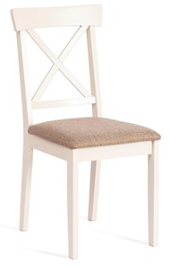 Обеденный стул Гольфи 2, дерево гевея 45х51х94 Ivory white/ткань кор.-зол 1505-9 арт.19557 в Тюмени
