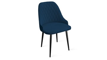 Обеденный стул Гранд К1К (Черный муар/Велюр Confetti Blue) в Тюмени - предосмотр