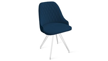 Кухонный стул Гранд К4 (Белый матовый/Велюр Confetti Blue) в Заводоуковске - предосмотр