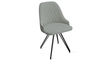 Обеденный стул Гранд К4 (Черный муар/Велюр Confetti Silver) в Тюмени - предосмотр