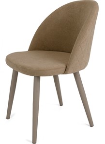 Обеденный стул Кубика Капри-5, ноги R38 мокко/велюр T184 Кофе с молоком в Тюмени