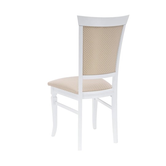 Обеденный стул Leset Монтана (Белый 9003/жаккард Антина ваниль Ж4.07) в Заводоуковске - изображение 1