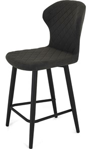 Обеденный стул Марио полубарный (Горький шоколад Т190/ноги черные) в Тюмени