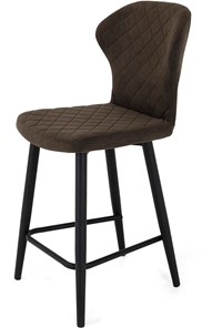 Обеденный стул Марио полубарный (Шоколад Т171/ноги черные) в Тюмени - предосмотр