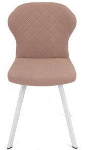 Обеденный стул Марио (Пудровый Т181/ноги белые) в Тюмени - предосмотр 1