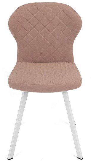 Обеденный стул Марио (Пудровый Т181/ноги белые) в Тюмени - изображение 1