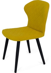 Обеденный стул Марио (Желтый Т182/ноги черные) в Заводоуковске - предосмотр