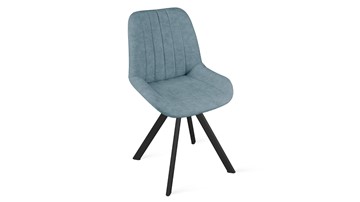Обеденный стул Марвел Исп. 2 К2 (Черный муар/Микровелюр Duna Dustry Blue) в Заводоуковске - предосмотр