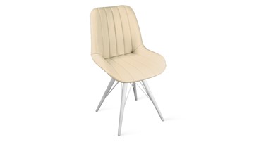 Обеденный стул Марвел Исп. 2 К3 (Белый матовый/Кож.зам Polo Cream) в Тюмени