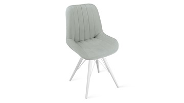 Обеденный стул Марвел Исп. 2 К3 (Белый матовый/Велюр Confetti Silver) в Тюмени - предосмотр