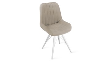 Обеденный стул Марвел Исп. 2 К3 (Белый матовый/Велюр Confetti Smoke) в Тюмени