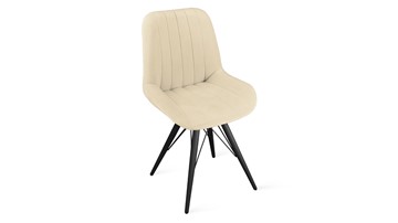 Обеденный стул Марвел Исп. 2 К3 (Черный муар/Велюр Confetti Cream) в Тюмени - предосмотр