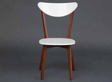 Обеденный стул MAXI (Макси), бук/МДФ 86x48,5x54,5 Белый/Коричневый арт.19583 в Заводоуковске - предосмотр 1