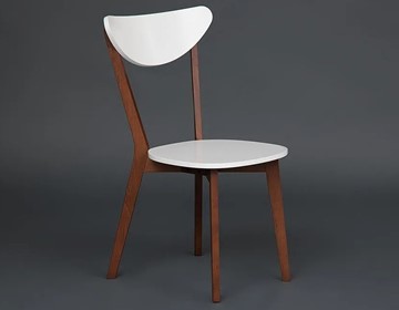 Обеденный стул MAXI (Макси), бук/МДФ 86x48,5x54,5 Белый/Коричневый арт.19583 в Заводоуковске - предосмотр 2