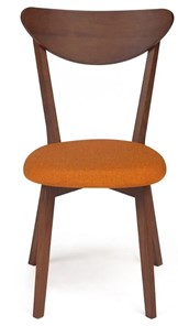 Обеденный стул MAXI (Макси), бук/ткань 86x48,5x54,5 Оранжевый/коричневый арт.19591 в Заводоуковске - предосмотр 1