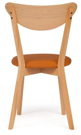 Обеденный стул MAXI (Макси), бук/ткань 86x48,5x54,5 Оранжевый/натуральный бук арт.19592 в Тюмени - изображение 3