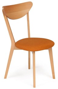 Обеденный стул MAXI (Макси), бук/ткань 86x48,5x54,5 Оранжевый/натуральный бук арт.19592 в Заводоуковске