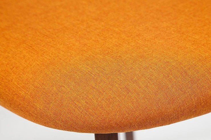 Обеденный стул MAXI (Макси), бук/ткань 86x48,5x54,5 Оранжевый/натуральный бук арт.19592 в Тюмени - изображение 4