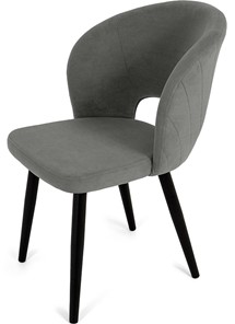 Обеденный стул Мишель, ноги R38 черные/велюр T180 Светло-серый в Тюмени - предосмотр