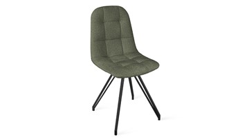 Обеденный стул Райс К4 (Черный муар/Микровелюр Jercy Deep Green) в Тюмени